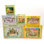 Epoch Sylvanian Families Calico Critters Japanese playset accessories group including: (1) Terrac...