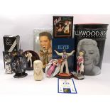 Elvis Presley & Marilyn Monroe Collectibles group including: Elvis Concert Series "Detroit Concer...