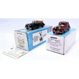 Minimarque, a boxed pair to include MM43 21A Riley R.M.D. Drophead Coupe 2 1/2 1950 and 50 1947 M...
