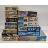 Trumpeter, ESCI & Similar, a boxed Group of Civilian Airplane Model Kits
