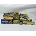 Airfix, Tamiya, Matchbox, Frog and Revell, a mixed boxed group of vintage plastic construction kits