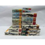 A boxed group of Matchbox 1/72 aircraft model kits