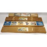 "Club" & Halfax, a boxed Group of Vintage Balsa Wood Model Kits.