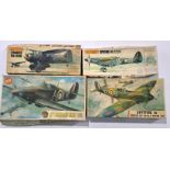 Airfix & Matchbox, a group of 1:32 & 1:24 scale boxed Military Aircraft comprising of Matchbox Ly...