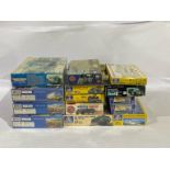 Italeri, Revell, Airfix and others similar, a mixed boxed group to include Patriot Weaponry Syste...