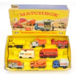 Matchbox Regular Wheels G6 Commercial Truck Gift Set comprising (1) 6c Euclid Dump Truck - yellow...