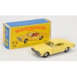 Matchbox Regular Wheels 62c Mercury Cougar - Rare Stannard Code 1 - pale yellow body (commonly re...