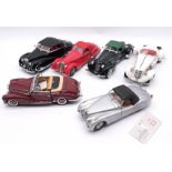 Franklin Mint, a group of unboxed 1:24 scale Classic Vehicles to include 1937 Alfa Romeo 2900B, 1...