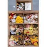 Steiff and similar, a Large Collection of Plushies, Dolls, Accessories and similar, comprising of...