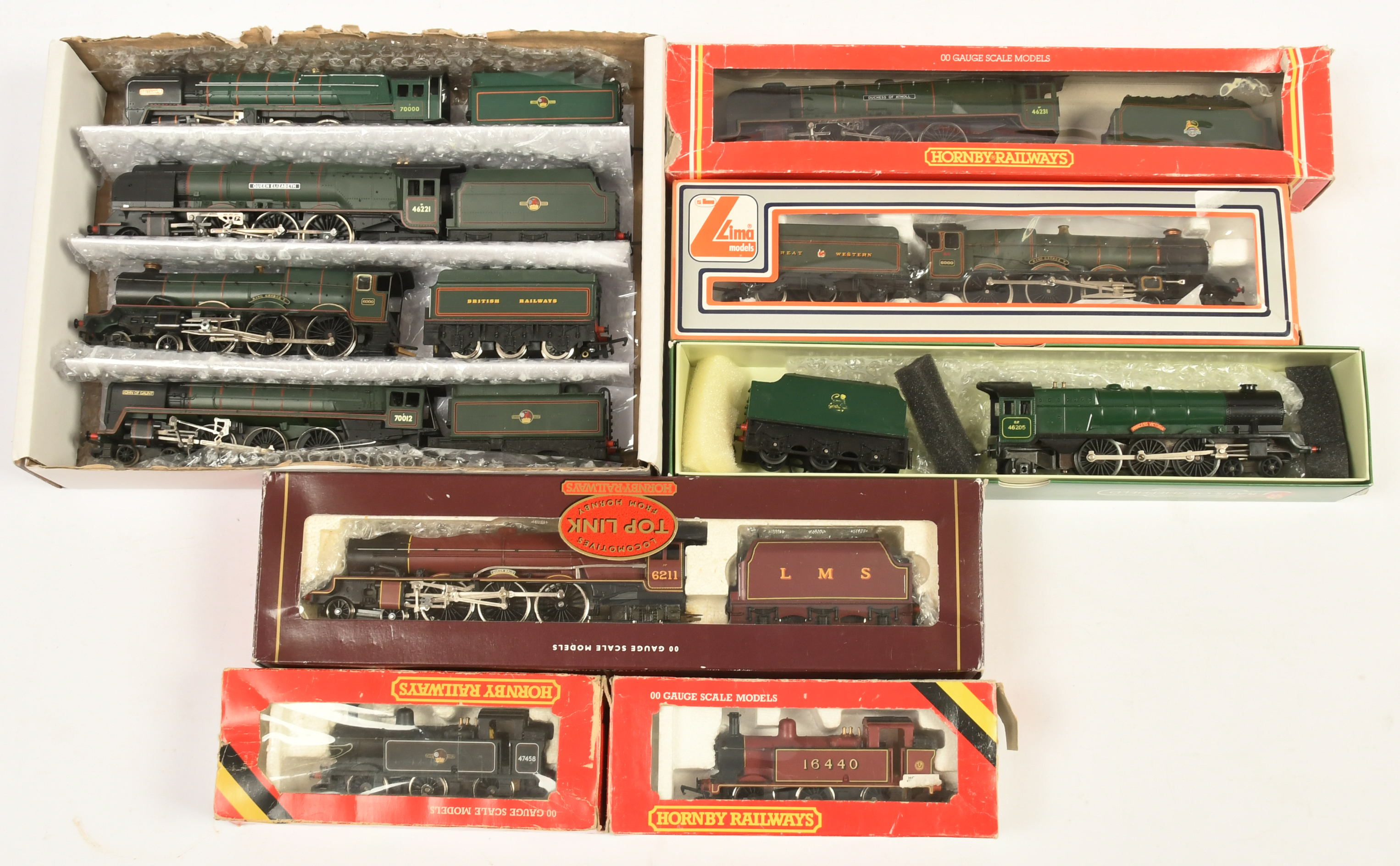 Raf R2052 Hornby OO gauge locomotives including: R2052 LMS 4-6-2 “Queen Maud ...