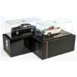 IXO Models (1/43rd) A Pair - (1) Rolls Royce Phantom Coupe - White body with silver bonnet and (2...
