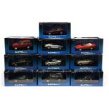 Autoart (1/43rd) A Group Of 10 To Include - Jaguar Type E Roadster, Land Rover Discovery, Lotus E...
