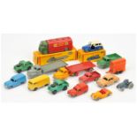 Dinky Toys (Dublo) A Group To Include - 066 Bedford Flat Truck - Grey, 067 Austin "Taxi"