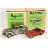 Rapide (1/43rd) A Pair - (1) Austin Healey 100S Sports - Red body and (2) Bentley Mark VI - Metal...