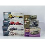 Corgi, a boxed group of Heavy Haulage and military vehicle models, to include Heavy Haulage artic...