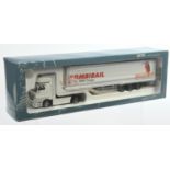 Lion-Toys (1/43rd) Modern Truck - Mercedes Truck and Trailer "Kombirail"