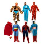 Group of vintage Mego 8” action figures
