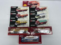 A boxed group of Corgi die-cast commercial vehicle models