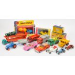 Matchbox mixed group to include Boxed Super Kings K6 GMC Cement Mixer - gloss blue cab, 5 spoke w...