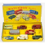 Matchbox Regular Wheels G1 Commercial Vehicle Gift Set containing (1) 55b Ford Fairlane Police Ca...