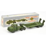 Dinky Toys Military 660 Mighty Antar Tank Transporter - Green including supertoy hubs, with windows