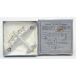 Dinky Toys Pre-War 62g Boeing Flying Fortress Monoplane - Silver with red,white and blue star dec...
