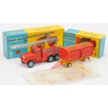 Corgi Toys "Chipperfields Circus" A Pair - (1) 1121 Scammell 6-Wheeled Crane Truck - Red, blue in...
