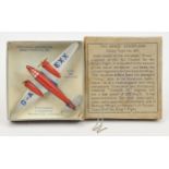 Dinky Toys Pre-War 62k "The King's" Aircraft - Red silver and blue with "G-A EXX" Lettering