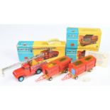Corgi Toys "Chipperfields Circus" A Group Of 3 - (1) 1121 Scammell 6-Wheeled Crane Truck - Red, b...