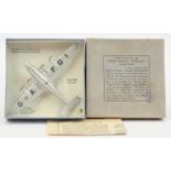 Dinky Toys Pre-War 62w Frobisher Air Liner - Silver with "G-A FDI" Lettering, glide hook