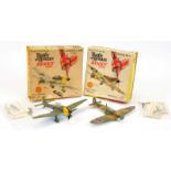 Dinky Toys "Battle Of Britain" A Pair Of Aircraft - (1) 719 Spitfire - Camouflage Green and tan w...