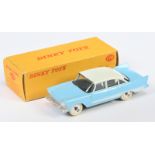 Dinky Toys 178 Plymouth Plaza - Two-Tone Light blue with white roof roof and side flashes, silver...