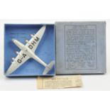 Dinky Toys Pre-War 60r "Caledonia" Empire Flying Boat - Silver with "G-a DHM" Lettering