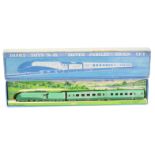 Dinky Toys Pre-War 16 "Silver Jubilee" LNER Train Set To Include Locomotive and 2 X Carriages - T...