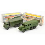 Dinky Toys Military A Pair - (1) 622 Foden Covered Truck - Green including metal tilt and ridged ...