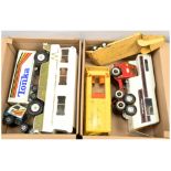 Tonka Toys Pressed Steel A Group Of 9 Mainly Large Scale To Include - Winnebago, Low Loade