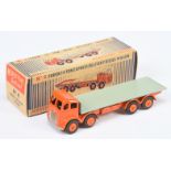 Morestone No.4 Foden Flat Truck - Orange cab, chassis and hubs, grey back and silver trim