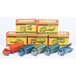 Benbros (Mighty Midget Series) A Group Of 5 - (1) 23 Delivery Van - Blue, (2) same as (1) But - M...