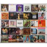 A collection of folk, pop, and easy listening LPs featuring notable works from the folk revival a...