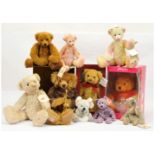 Group of teddy bears, includes Dean's, Disney Store, Gund, etc