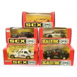 SCX Slot Car A Group Of 5 To Include - 83400 BMW M3 "Michelin" - Black 83520 Ferrari F40