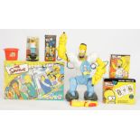The simpsons collectables group, featuring a HomerSapien figure with remote contro…