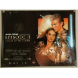 Star Wars Attack of the Clones movie Posters x3 approximately 40 inches x 30 inches