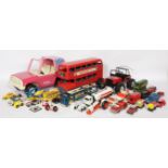 Tonka, Corgi, Bburago and similar, an unboxed group comprising of Diecast Modes, Tinplate, Plasti...