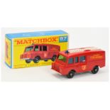 Matchbox Regular Wheels 57c Land Rover Fire Truck - Stannard Code 13 - red body with silver trim ...