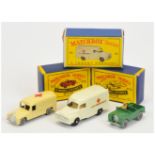 Matchbox Regular Wheels mixed group (1) 12a Land Rover - with type A front axle brace, metal whee...