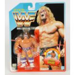 Hasbro vintage WWF Series 3 Ultimate Warrior carded figure. The collectible wrestl…
