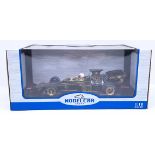 Model Car Group, a 1/18 scale diecast model to include Lotus-Ford 72D #21 D. Walker Spanish GP 1972