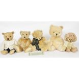 Mixed Teddy Bear Group, including Steiff and others, plus others, a group of five …