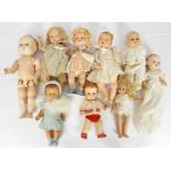 Roddy, British National Dolls, Pedigree, Ideal and others, a collection of nine ha…